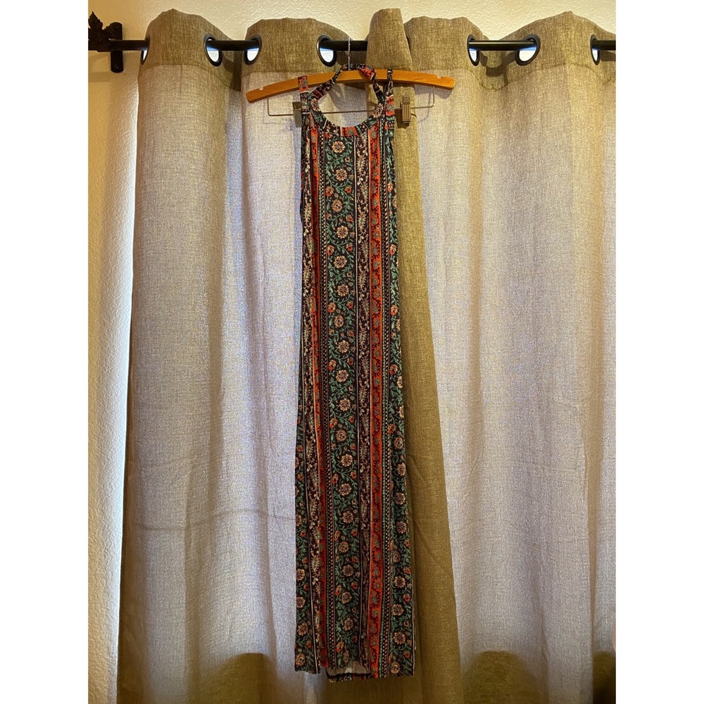 NWT Lulu's Floral Backless Midi Dress